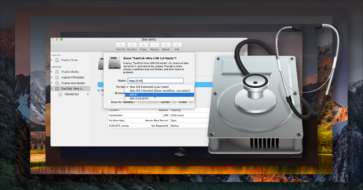 using the same external hard drive for mac and windows